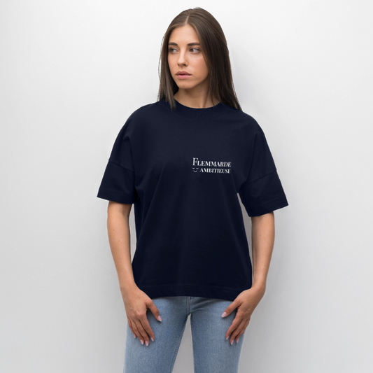 T-shirt Oversized flemmarde ambitieuse - navy