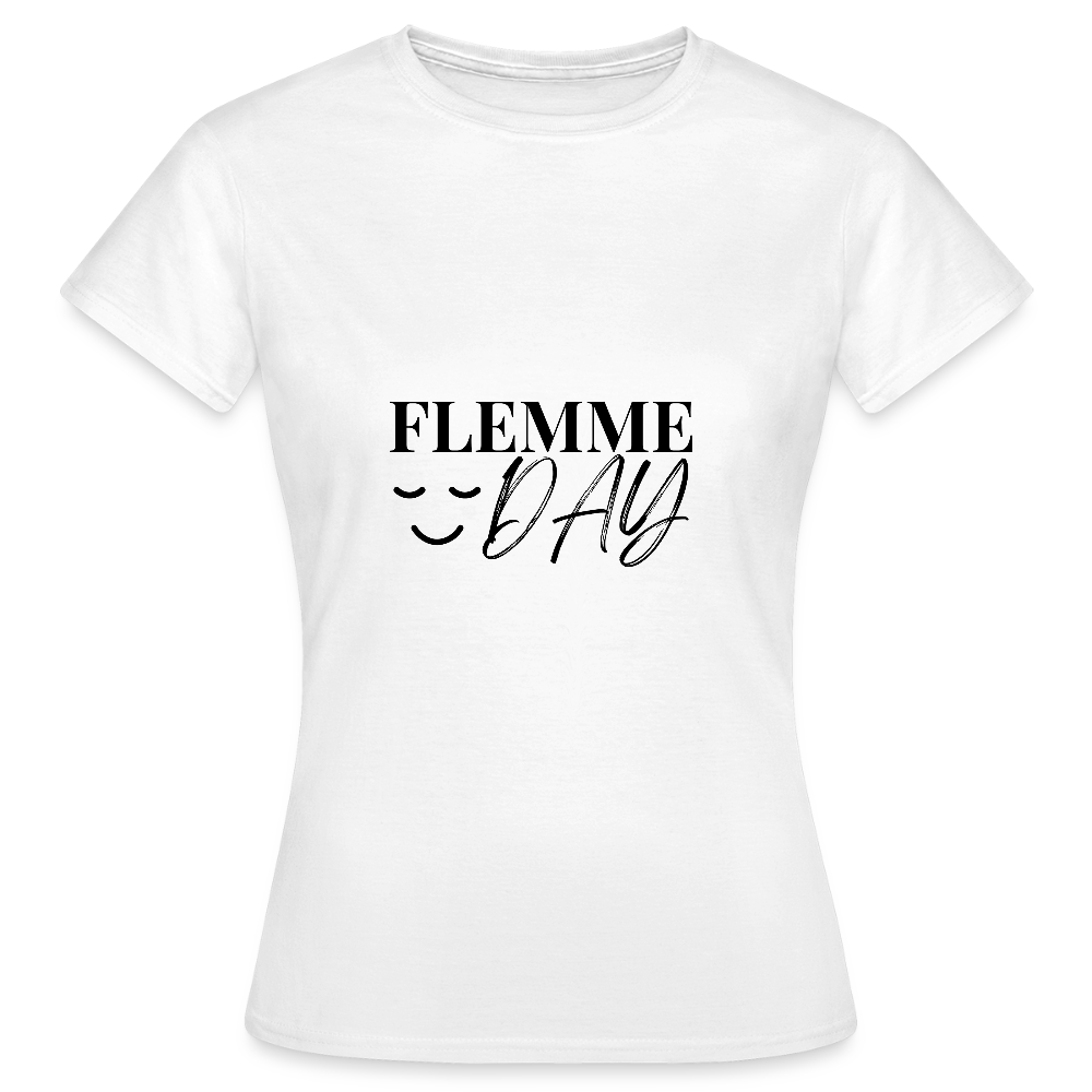 T-Shirt Flemme Day - white
