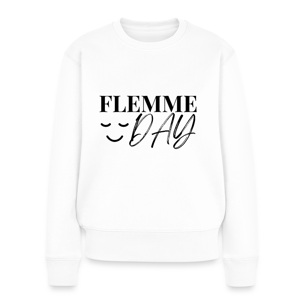 Sweatshirt - Flemme Day - white