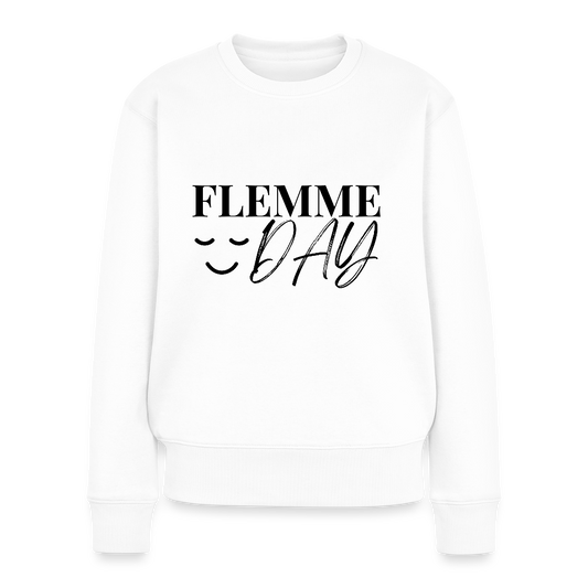 Sweatshirt - Flemme Day - white