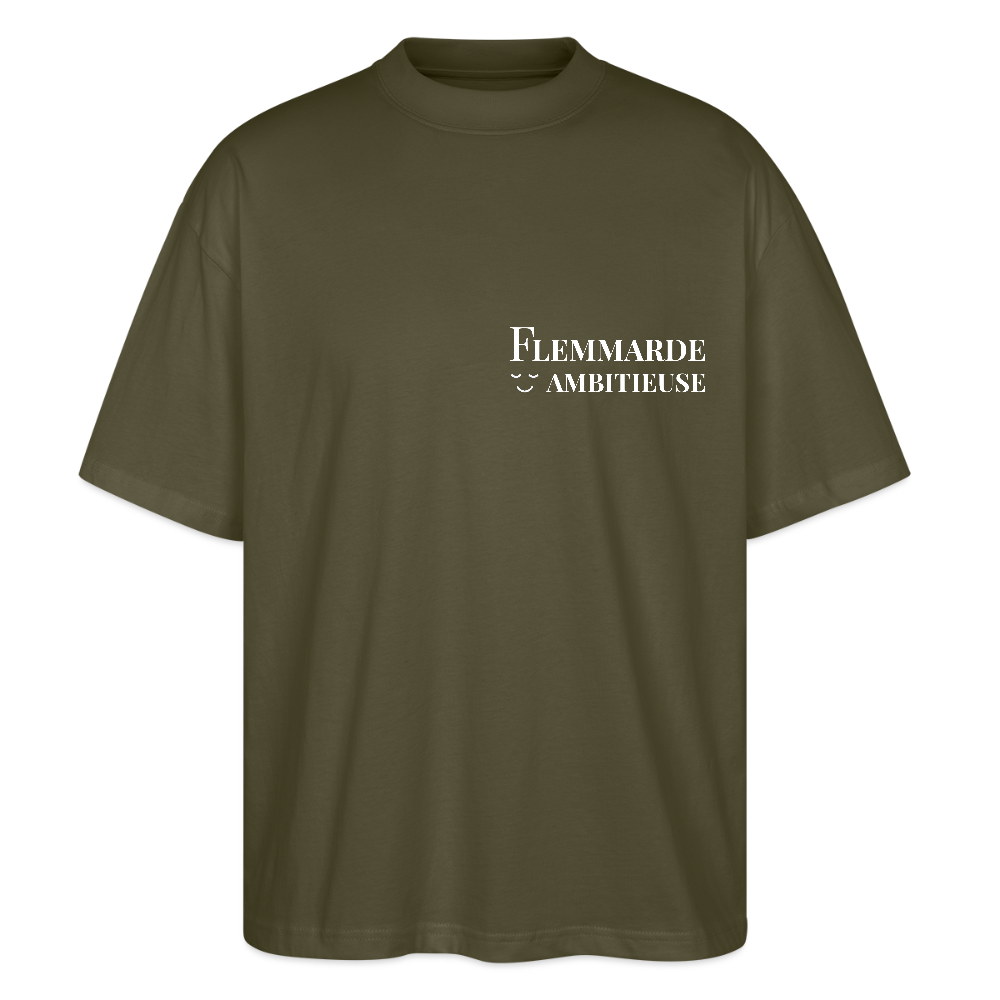 T-shirt Oversized flemmarde ambitieuse - khaki