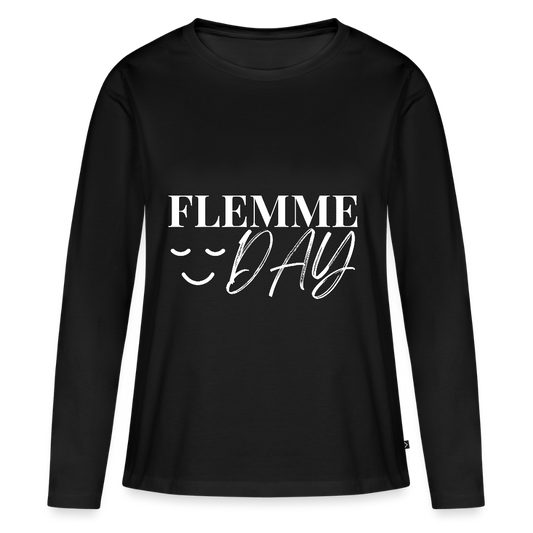 T-shirt manches longues Flemme Day - Flemmarde ambitieuse - black