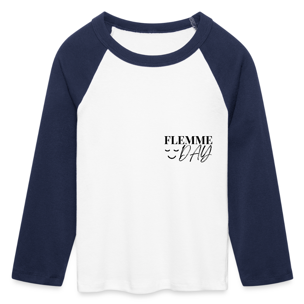 T-shirt manches longues Flemme Day - white/navy 