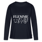 T-shirt manches longues Flemme Day - Flemmarde ambitieuse - navy