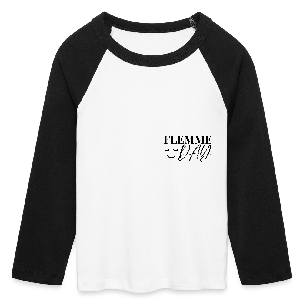 T-shirt manches longues Flemme Day - white/black