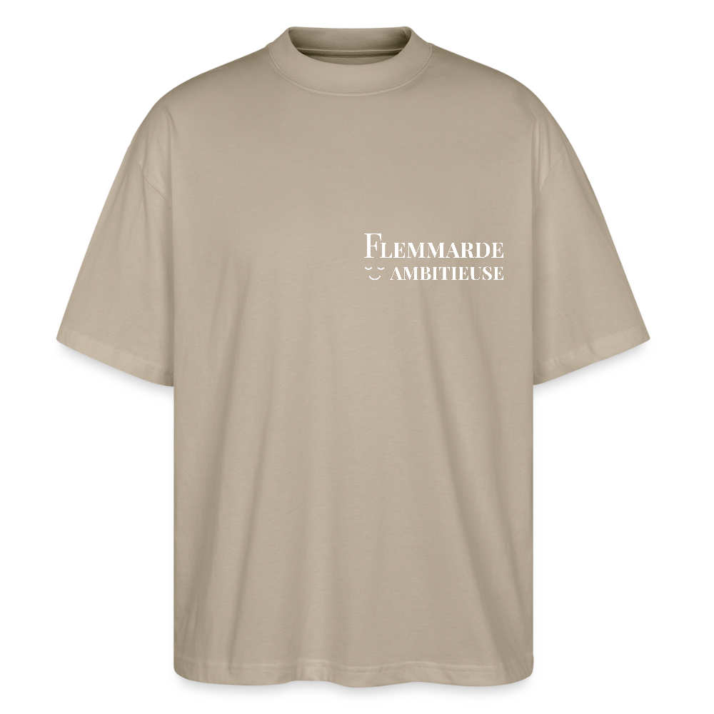T-shirt Oversized flemmarde ambitieuse - stone