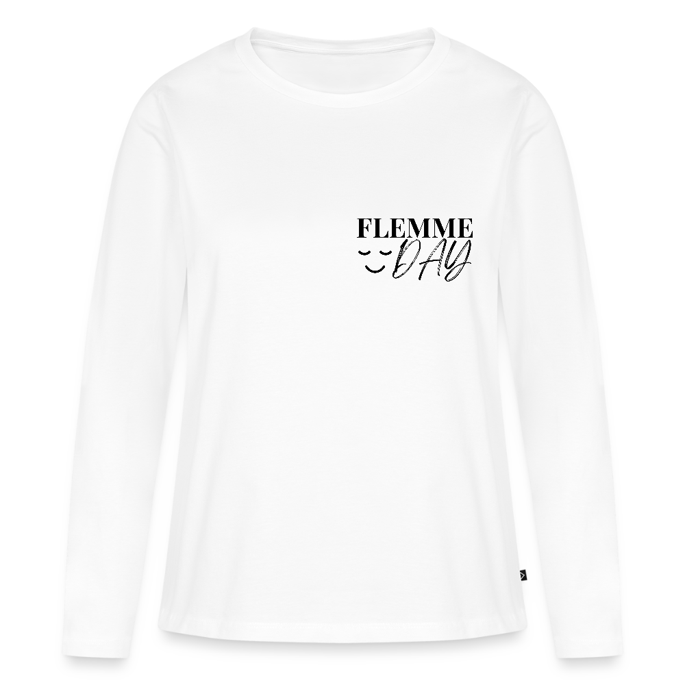 T-shirt manches longues Flemme Day - Flemmarde ambitieuse - white