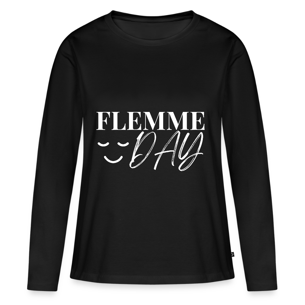 T-shirt manches longues Flemme Day - Flemmarde ambitieuse - black