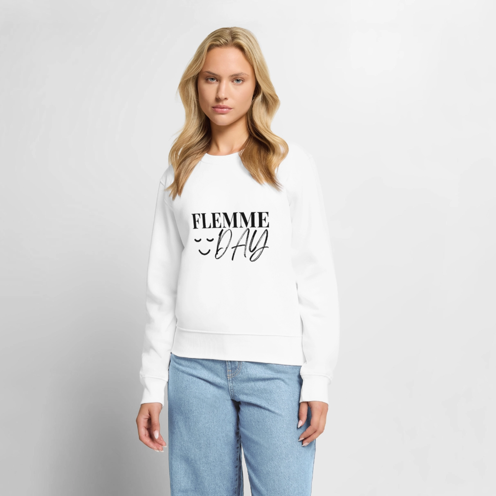 Sweatshirt - Flemme Day - white