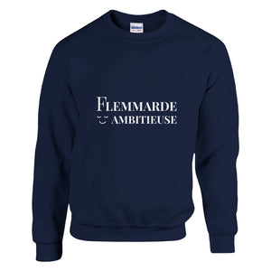 Sweat-shirt  ras du cou bleu de la Flemmarde ambitieuse